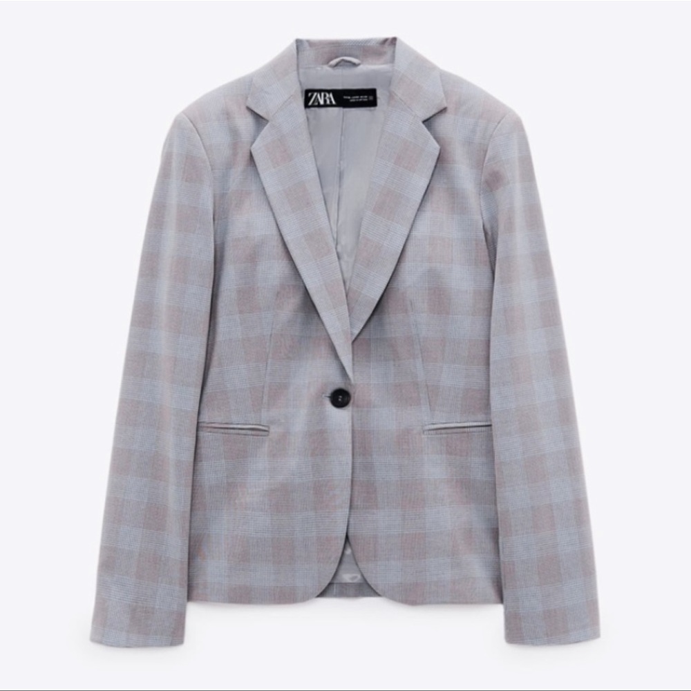 ZARA PLAID BLAZER JACKET